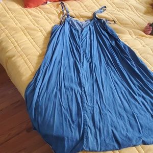 Motherhood maternity denim dress